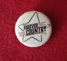 Badge "Forever Country" (blanc)
